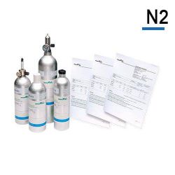 Bouteille gaz étalon Azote N2 Air Products pour calibration de détecteur gaz 