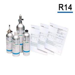 Bouteille gaz étalon R14, gaz de calibration réfrigérant fréons de Air Products pour étalonnage détecteurs gaz