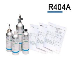 Bouteille gaz étalon R404A, gaz de calibration réfrigérant fréons de Air Products pour étalonnage détecteurs gaz