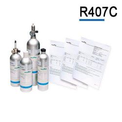 Bouteille gaz étalon R407C, gaz de calibration réfrigérant fréons de Air Products pour étalonnage détecteurs gaz