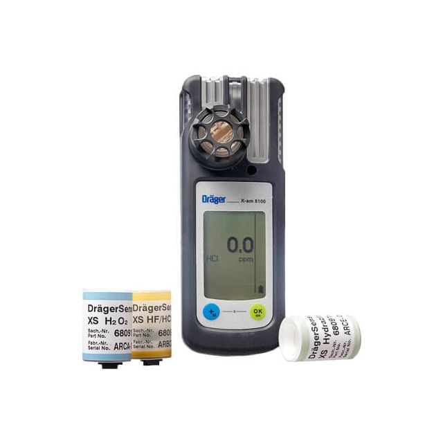 Détecteur gaz H2O2, HBr, HCl, HF, HNO3, N2H4, PCl3, POCl3 - Xam 5100